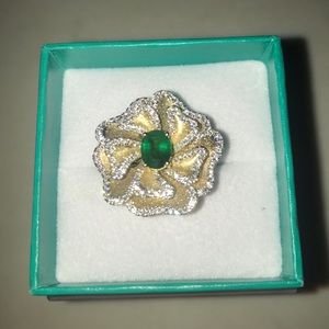 EFFY®Emerald 1-1/6 ct. t.w.&Diamond 1-1/20 ct. t.w